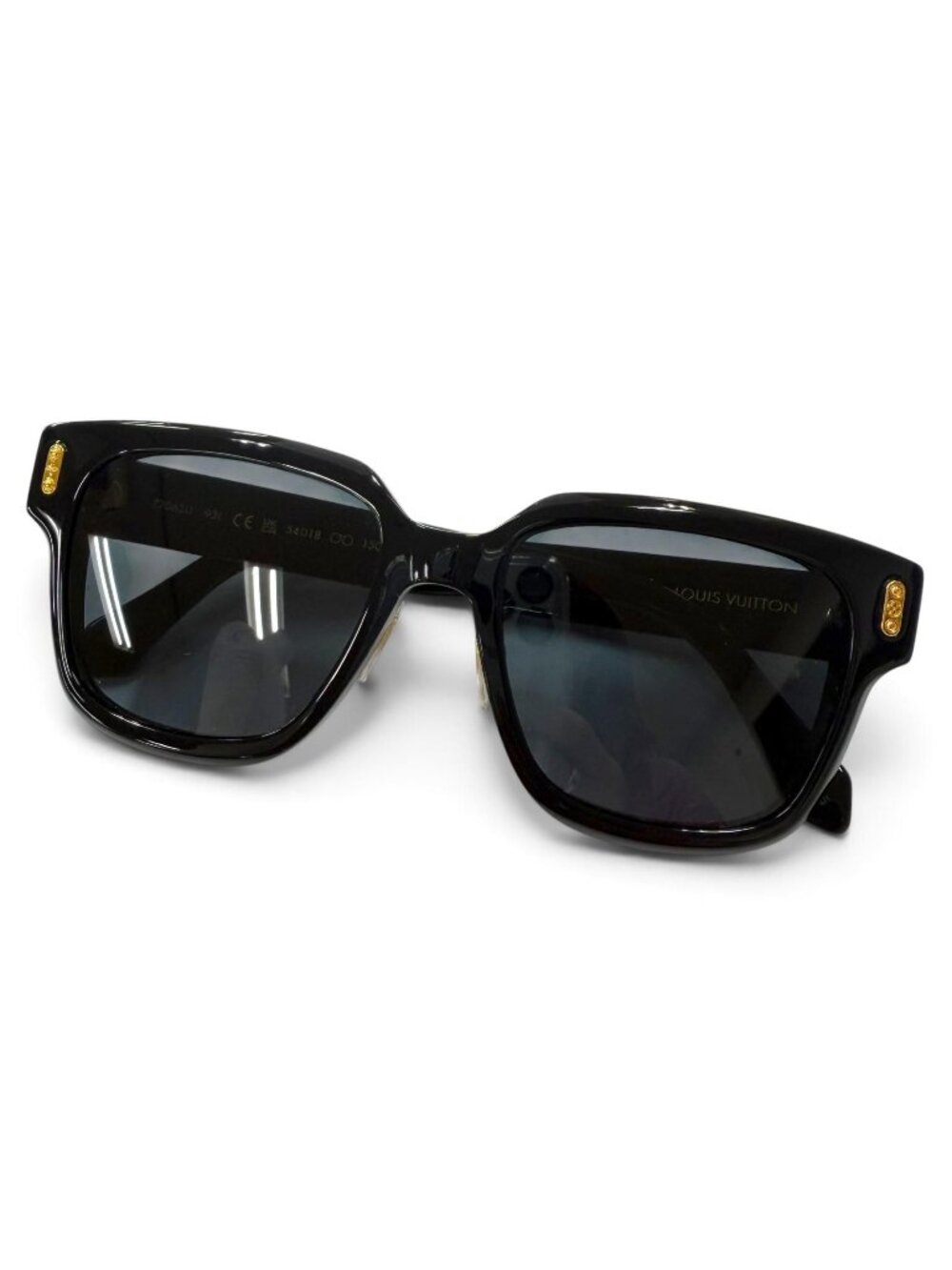 Louis Vuitton LV Confidence Square Ensemble Sunglasses Black Demo Lens